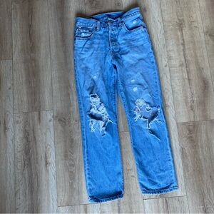 Levi’s 501 Jeans distressed denim size 25/26